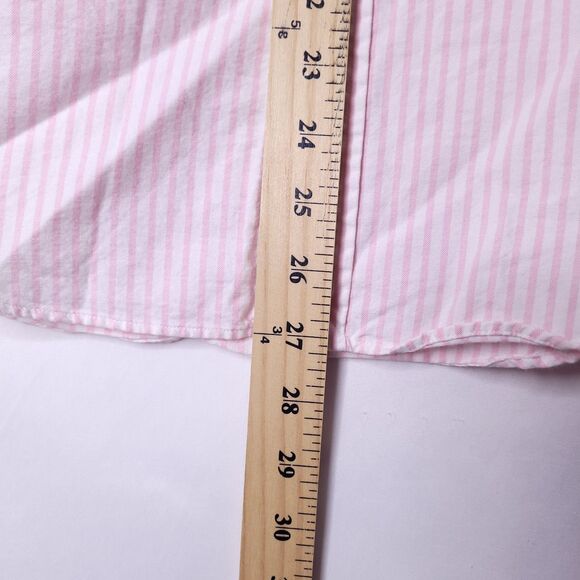 Ralph Lauren Shirt Womens XS Striped Pink, White Pony Slim Fit - Picture 7 of 12
